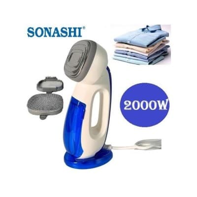 Défroisseur à Main Sonashi vapeur Garment Steamer- 2000 W -SGS-323 blanc-Bleu