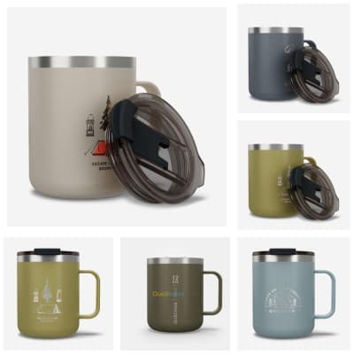 Mug 900 isotherme 0,35L en inox, pour le camping, la randonnée/trekking