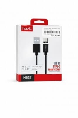 CABLE HAVIT MAGNETIC H 637 DATA TYPE-C