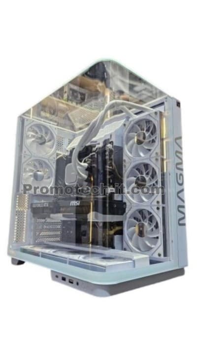 BOITIER MAGMA V333R WHITE 8 FAN ARGB