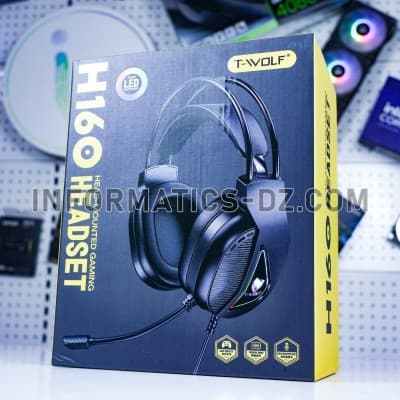 T-WOLF H160 Gaming Headset RGB Stereo Headphones