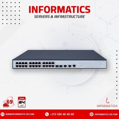 RENEWED JG960A - HPE OfficeConnect 1950-24G-2SFP+-2XGT High-Performance L3 Lite 24-Port (24x1G, 2x10G SFP+, 2x10G Base-T) True Stacking 10Gbps Uplinks