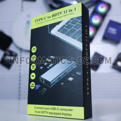 ADAPTER TYPE-C to HDTV 11 in 1 Adapter