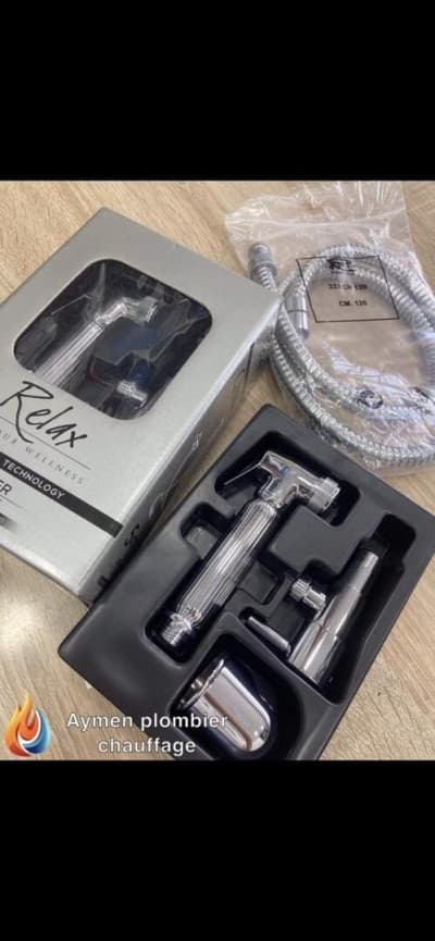 Kit ablution chrome rond avec robinet remer