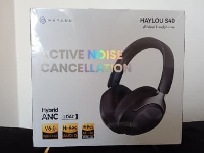 HAYLOU S40 ANC Wireless Headphone 50dB Noise Canceling Hi-Res 3D Spatial Audio Earphone with LDAC Bluetooth 6.0 Over Ear Headset