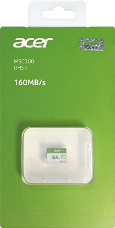 CARTE MEMOIRE ACER 64 GO 160 MB/S MSC300 UHS