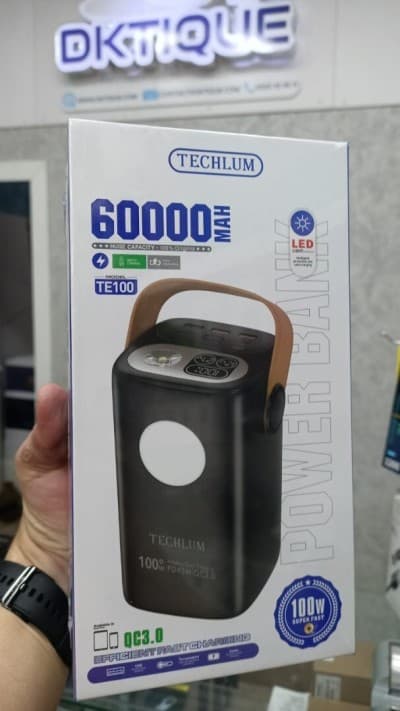 Power Bank Techlum C60 60000 mAh Batterie Externe Grande Capacite Puissante Mobile