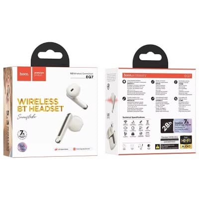 Airpods Hoco EQ7 Snowflake 7h 300mAh / 40mAh Bluetooth 5.3