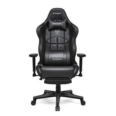 KIROGI SIÉGE GAMING 2076 XL - ACCOUDOIR 5D - REPOSE-PIEDS - ROTATION À 360 - ERGONOMIQUE