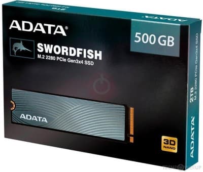ADATA SWORDFISH 2280 500GB Gen 3X4 M.2 NVME Read 1,800 MB/s - Write 1200MB/s