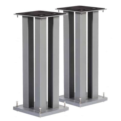 NorStone STYLUM SQUARE Silver satin (LA PAIRE) - Pieds Pour Enceintes