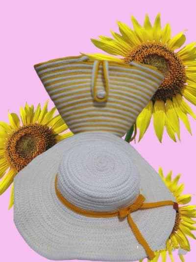 Sac été avec chapeau