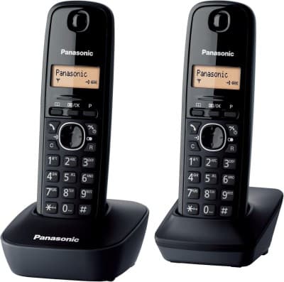 Panasonic KX-TG1612FRH ensemble de deux téléphones fixes sans fil (Duo)
