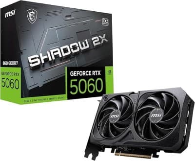 CARTE GRAPHIQUE MSI GeForce RTX 5060 8G SHADOW 2X OC DLSS4