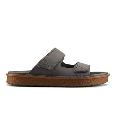 Clarks - Litton Strap Dark Grey Lea