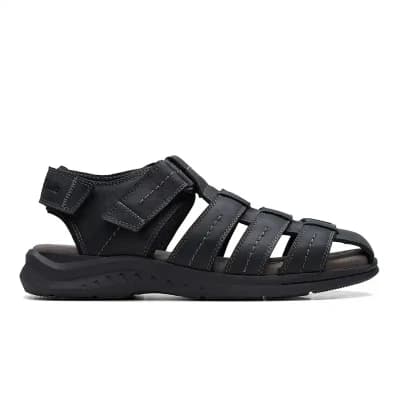 Clarks - Walkford Fish Black Tumbled