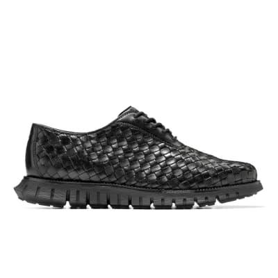 Cole Haan - Zerogrand Remastered Woven Oxfords Black Black Black