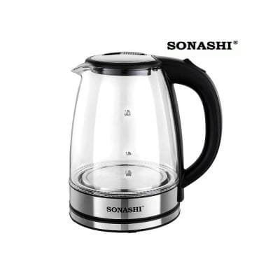 BOUILLOIRE EN VERRE SONASHI 1500W SKT-1809
