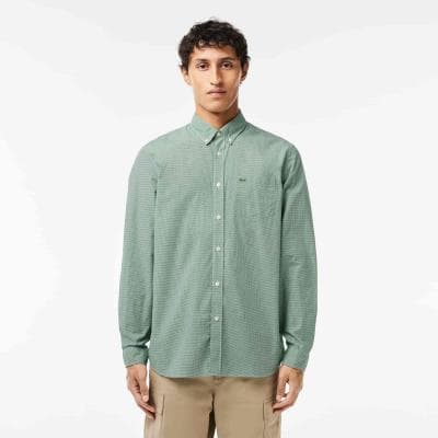 Lacoste Chemise regular fit vichy popeline