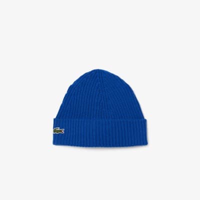 Lacoste Bonnet en laine peignée côtelée