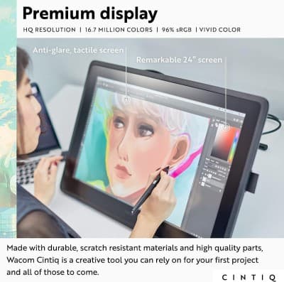 Wacom Cintiq 22 DTK2260K0A Tablette Graphique Ecran