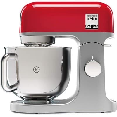 Pétrin Kenwood Kmix Kmx750 5L, 1000 Watt- Rouge / CREME - BOL INOX