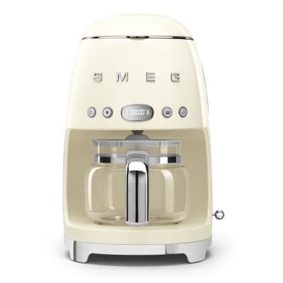 Machine à Café Filtre SMEG DCF02CREU,12 Tasses, 2 Niveaux d'Intensité,1050 W CREAM