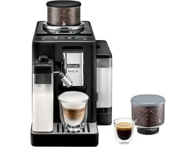 Machine Expresso Automatique Rivelia latte noir (EXAM440.55.B) 16 boissons, 19 bar, Mousseur à lait