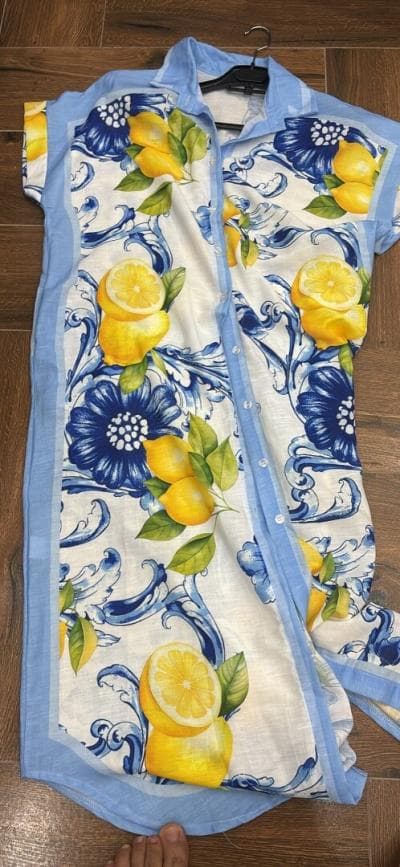 Robe chemise citron nouvelle collection Paris