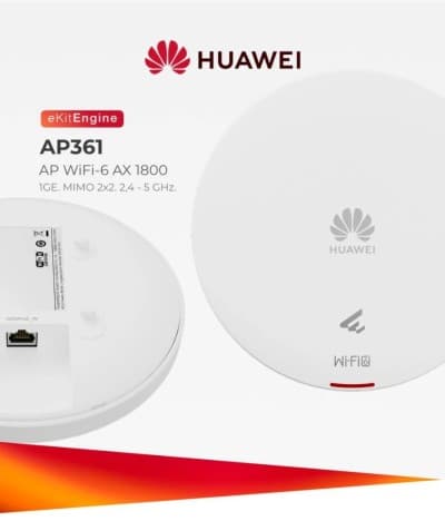 POINT D ACCES HUAWEI eKitEngine WIFI 6 AP361 INDOOR PoE Montage mural dual bande