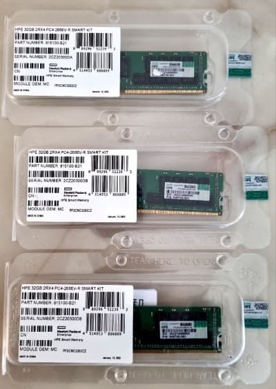 Memoire RAM HPE 32GB 2Rx4 PC4-2666V-R Smart Kit