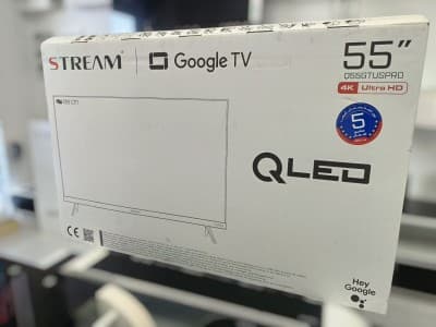 Televiseur Smart Stream 55 pouces Qled 4K UHD Google TV