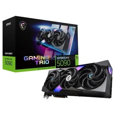 MSI GEFORCE RTX 5090 32G GAMING TRIO OC - 32GO GDDR7 - DLSS4 8K - REFLEX 2 - HDMIDP - PCIE-BLACK