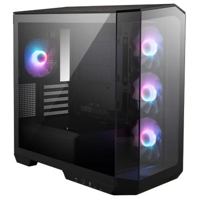 MSI MAG PANO M100R PZ - BOITIER MINI TOUR - VERRE TREMPÉ - 4 FAN ARGB - PROJECT ZERO - 360mm - BLACK