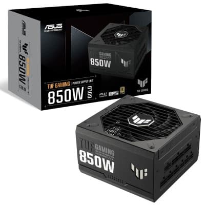 ASUS TUF Gaming 850W Gold - 80 PLUS GOLD - 100% MODULAIRE - SILENCIEUSE - 4 BROCHES - NOIR