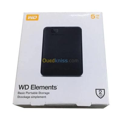 WD ELEMENTS PORTABLE 5TO HDD - DISQUE DUR EXTERNE 2.5" PORTABLE - USB 3.0 - NOIR - BLACK