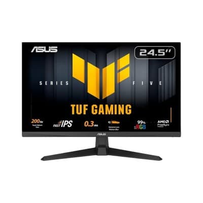 ECRAN ASUS TUF GAMING VG259Q5A - 25" FHD - 200HZ - DALL FAST IPS - 0.3MS - SPEAKERS - HDMI+DP - BALCK