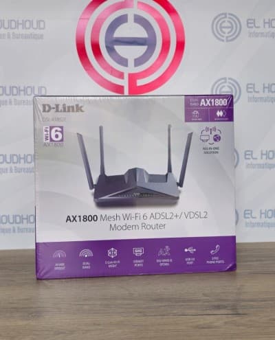 Modem Routeur WiFi 6 AX1800 D-Link DSL-X1852E Ultra Rapide | VDSL2 | Idéal Gaming & Streaming