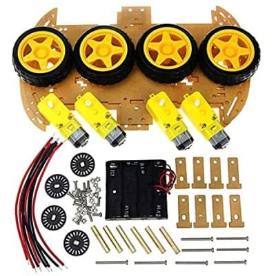 samrt dc car chassis kit withe speed encoder arduino