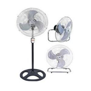 Ventilateur 3 en 1 au 3 positions: sur pied , mural , multi fixation