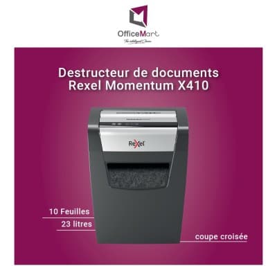 Destructeur de documents Rexel Momentum X410