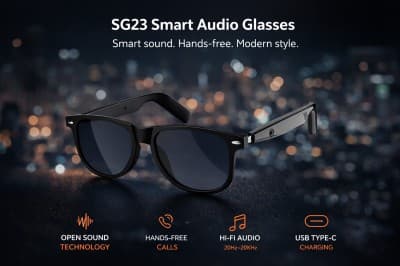 Smart Audio Glasses SG23 | نظارات صوتية ذكية | Bluetooth Audio Glasses