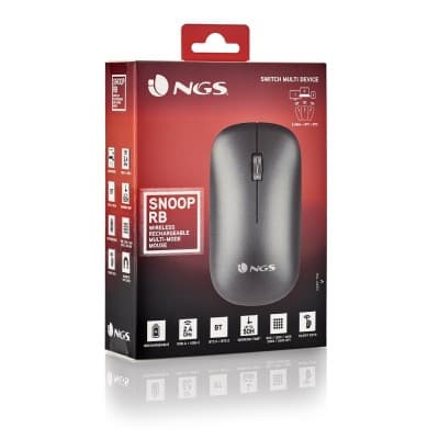Souris NGS SNOOP RB SANS FIL + bluetooth 3 appareils + filaire USB TYPE-C
