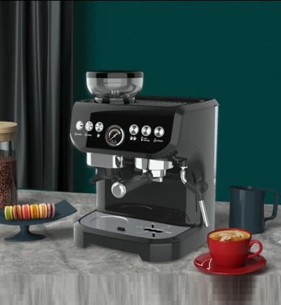 Machine à Café Expresso Electrique professionnelle 3En1 Avec Broyeur 19Bars