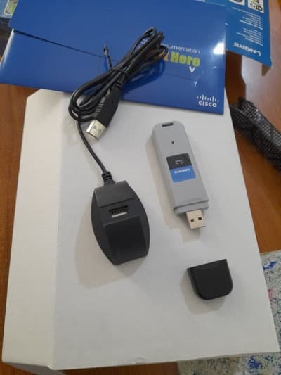 Carte Réseau Cisco RangePlus Adaptateur USB réseau sans fil WUSB100
