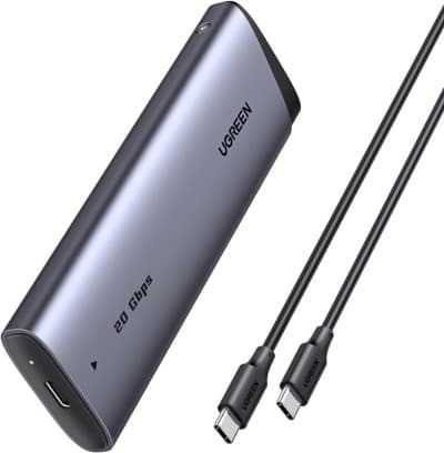 PROMO BOITIER EXTERNE UGREEN SSD M.2 NVMe/SATA 20GBPS