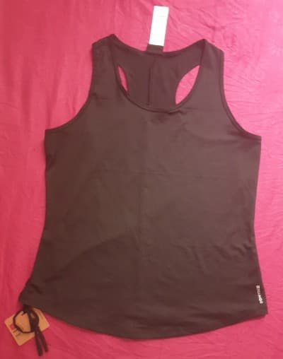 DÉBARDEUR FEMME NOIR FITNESS L ET XL