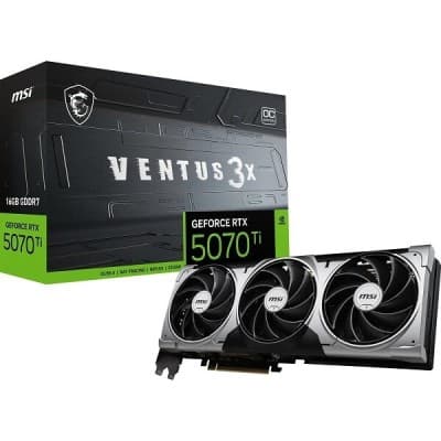 RTX 5070TI MSI VENTUS 3X 16GB GDDR7 OC BLACK (7% POUR CEUX QUI VEULENT LACHETER SEULE)