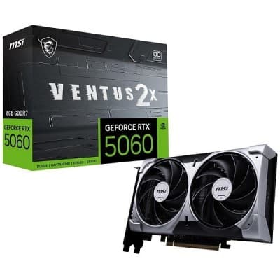 RTX 5060 08GO GDDR7 MSI VENTUS 2X OC TVD (7% POUR CEUX QUI VEULENT LACHETER SEULE)