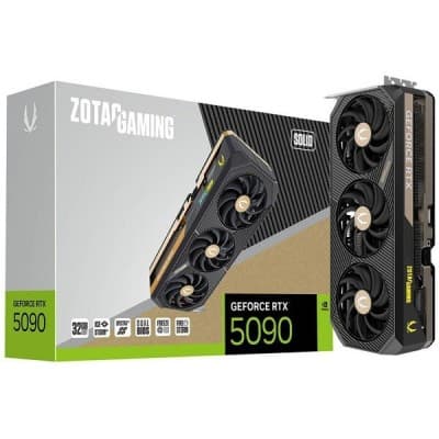 RTX 5090 32GO GDDR7 ZOTAC GAMING SOLID BLACK (7% POUR CEUX QUI VEULENT LACHETER SEULE)